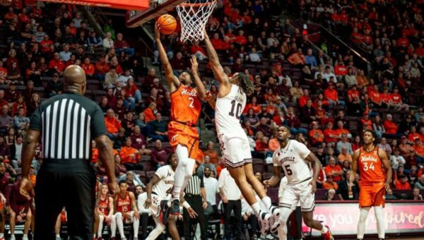 Collins ignites Virginia Tech to defeat Louisville 75-68 in the ACC debut