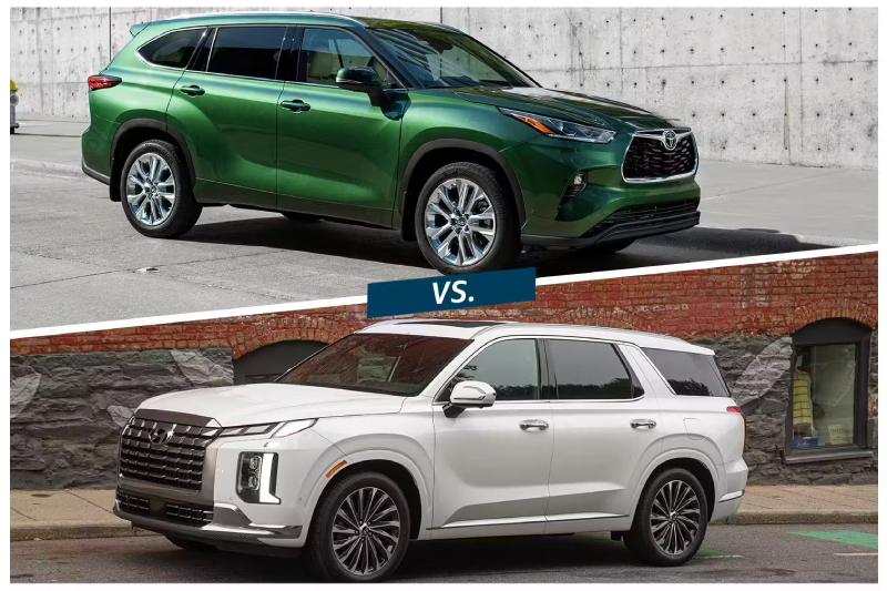 Comparison of The 2024 Toyota Highlander and Hyundai Palisade